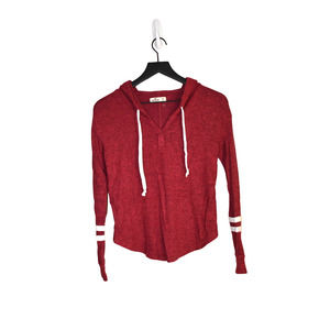 ⭐️ Hollister Heather Red Hooded Pullover Size XS